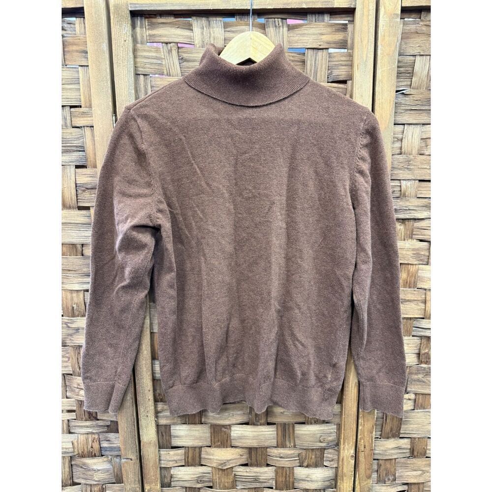 H&M Men's Chocolate Brown Turtleneck Sweater
